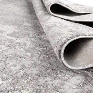 Gray 7' 10 x 7' 10 Finsbury Octagon Area Rug 60% Polypropylene & 40% Polyester Contemporary Carpet for Living Rooms, Dining, Offices for Sale at Rug Engine