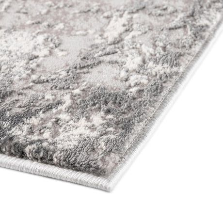 Gray 2' x 8' Finsbury Runner Area Rug 60% Polypropylene & 40% Polyester Contemporary Carpet for Living Rooms, Dining, Offices for Sale at Rug Engine