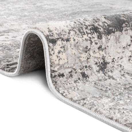 Gray 2' x 8' Finsbury Runner Area Rug 60% Polypropylene & 40% Polyester Contemporary Carpet for Living Rooms, Dining, Offices for Sale at Rug Engine