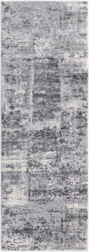 Gray 2' x 6' Finsbury Runner Area Rug 60% Polypropylene & 40% Polyester Contemporary Carpet for Living Rooms, Dining, Offices for Sale at Rug Engine