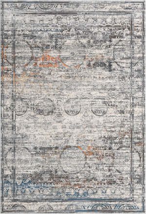 Multicolor 6' x 9' Finsbury Rectangle Area Rug 60% Polypropylene & 40% Polyester Contemporary Carpet for Living Rooms, Dining, Offices for Sale at Rug Engine