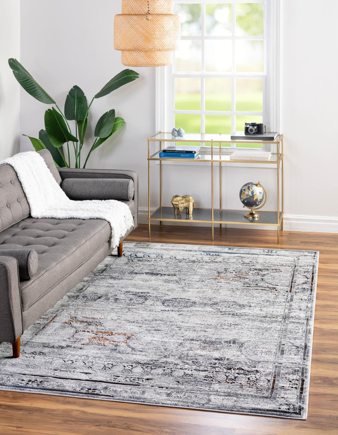 Multicolor 3' 3 x 5' 3 Finsbury Rectangle Area Rug 60% Polypropylene & 40% Polyester Contemporary Carpet for Living Rooms, Dining, Offices for Sale at Rug Engine