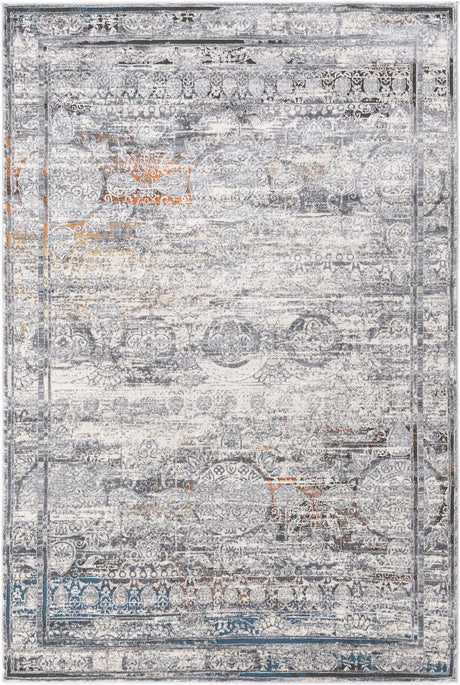 Multicolor 5' 3 x 8' Finsbury Rectangle Area Rug 60% Polypropylene & 40% Polyester Contemporary Carpet for Living Rooms, Dining, Offices for Sale at Rug Engine
