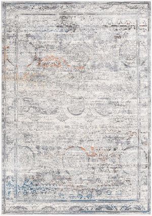 Multicolor 4' x 6' Finsbury Rectangle Area Rug 60% Polypropylene & 40% Polyester Contemporary Carpet for Living Rooms, Dining, Offices for Sale at Rug Engine