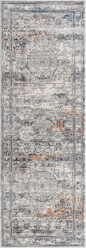Multicolor 2' x 6' Finsbury Runner Area Rug 60% Polypropylene & 40% Polyester Contemporary Carpet for Living Rooms, Dining, Offices for Sale at Rug Engine