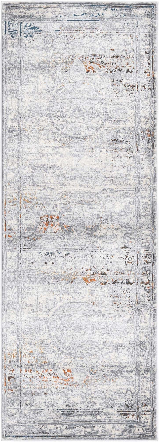 Multicolor 2' x 6' Finsbury Runner Area Rug 60% Polypropylene & 40% Polyester Contemporary Carpet for Living Rooms, Dining, Offices for Sale at Rug Engine
