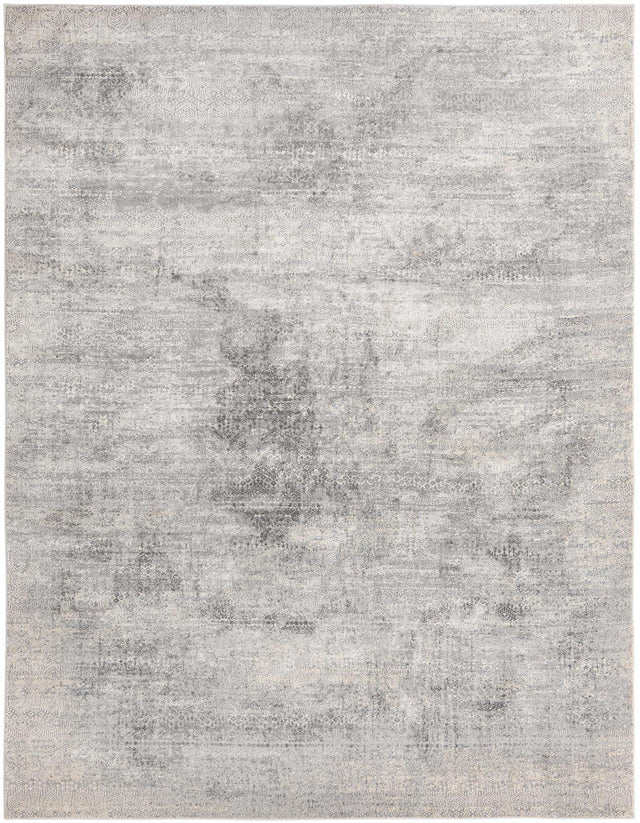 Gray 9' x 12' Finsbury Rectangle Area Rug 60% Polypropylene & 40% Polyester Contemporary Carpet for Living Rooms, Dining, Offices for Sale at Rug Engine