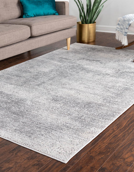 Gray 10' x 14' 1 Finsbury Rectangle Area Rug 60% Polypropylene & 40% Polyester Contemporary Carpet for Living Rooms, Dining, Offices for Sale at Rug Engine
