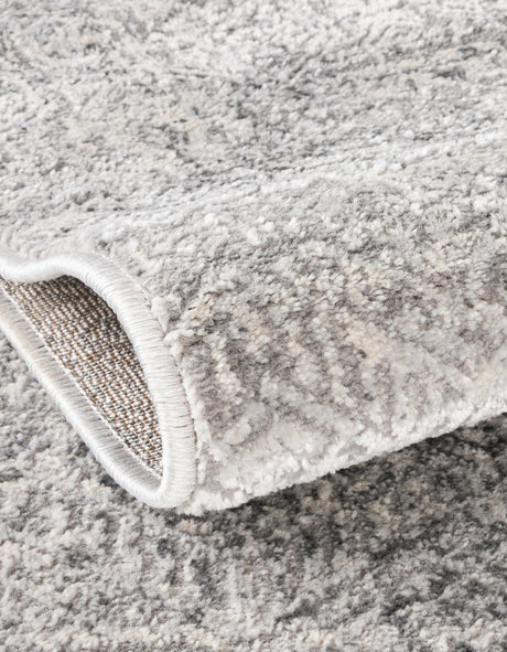 Gray 4' x 6' Finsbury Rectangle Area Rug 60% Polypropylene & 40% Polyester Contemporary Carpet for Living Rooms, Dining, Offices for Sale at Rug Engine