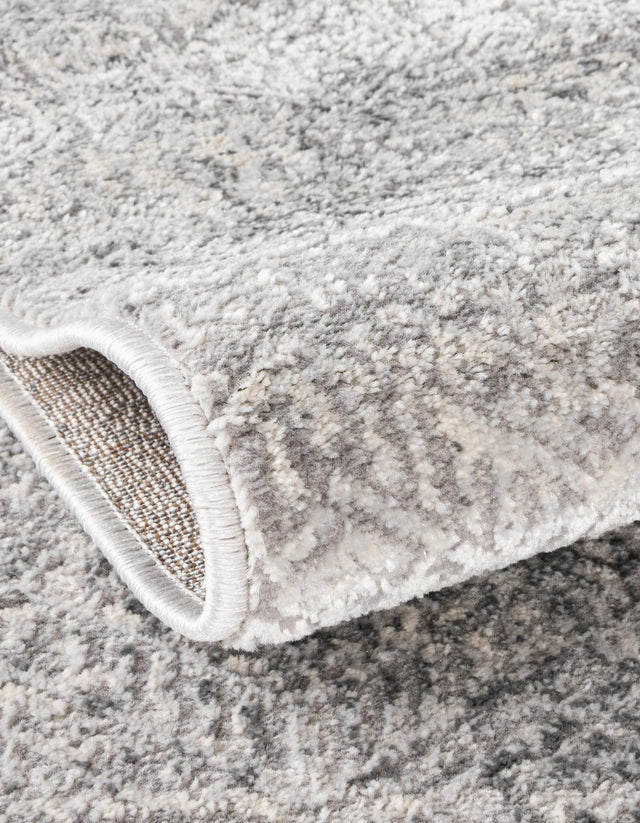 Gray 7' 10 x 11' Finsbury Rectangle Area Rug 60% Polypropylene & 40% Polyester Contemporary Carpet for Living Rooms, Dining, Offices for Sale at Rug Engine