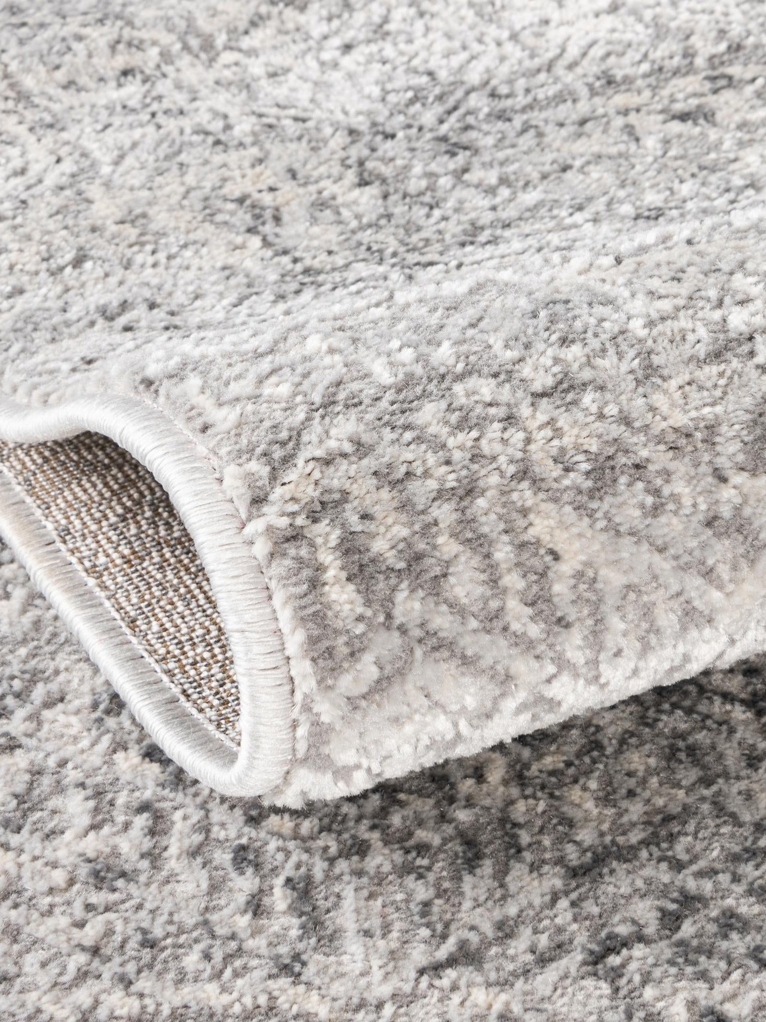Gray 3' 3 x 5' 3 Finsbury Rectangle Area Rug 60% Polypropylene & 40% Polyester Contemporary Carpet for Living Rooms, Dining, Offices for Sale at Rug Engine