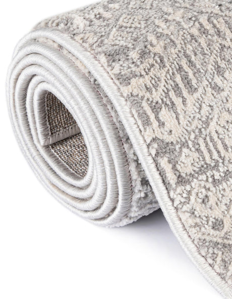 Gray 3' 3 x 5' 3 Finsbury Rectangle Area Rug 60% Polypropylene & 40% Polyester Contemporary Carpet for Living Rooms, Dining, Offices for Sale at Rug Engine