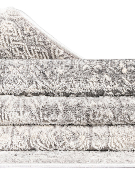 Gray 10' x 14' 1 Finsbury Rectangle Area Rug 60% Polypropylene & 40% Polyester Contemporary Carpet for Living Rooms, Dining, Offices for Sale at Rug Engine
