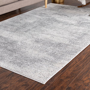 Gray 10' x 14' 1 Finsbury Rectangle Area Rug 60% Polypropylene & 40% Polyester Contemporary Carpet for Living Rooms, Dining, Offices for Sale at Rug Engine