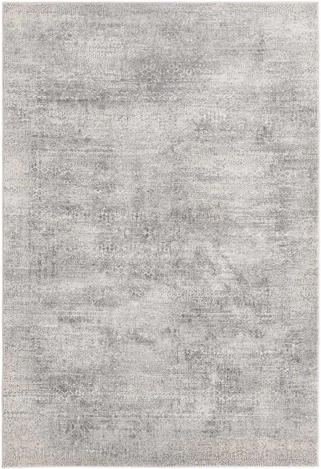 Gray 5' 3 x 8' Finsbury Rectangle Area Rug 60% Polypropylene & 40% Polyester Contemporary Carpet for Living Rooms, Dining, Offices for Sale at Rug Engine
