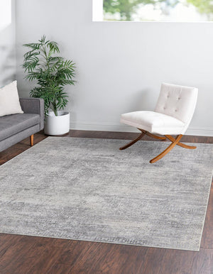 Gray 10' x 10' Finsbury Square Area Rug 60% Polypropylene & 40% Polyester Contemporary Carpet for Living Rooms, Dining, Offices for Sale at Rug Engine