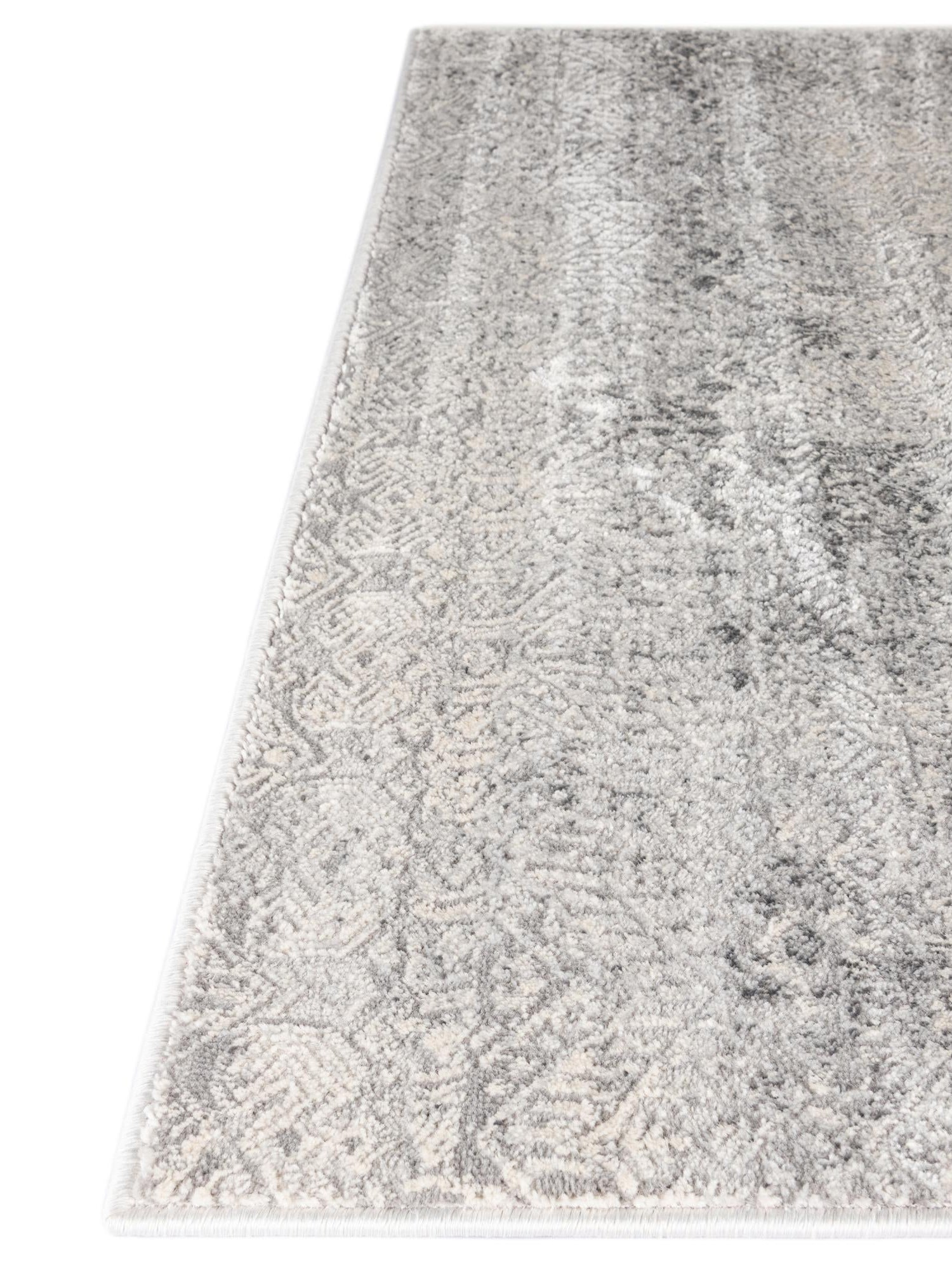 Gray 5' 3 x 5' 3 Finsbury Square Area Rug 60% Polypropylene & 40% Polyester Contemporary Carpet for Living Rooms, Dining, Offices for Sale at Rug Engine