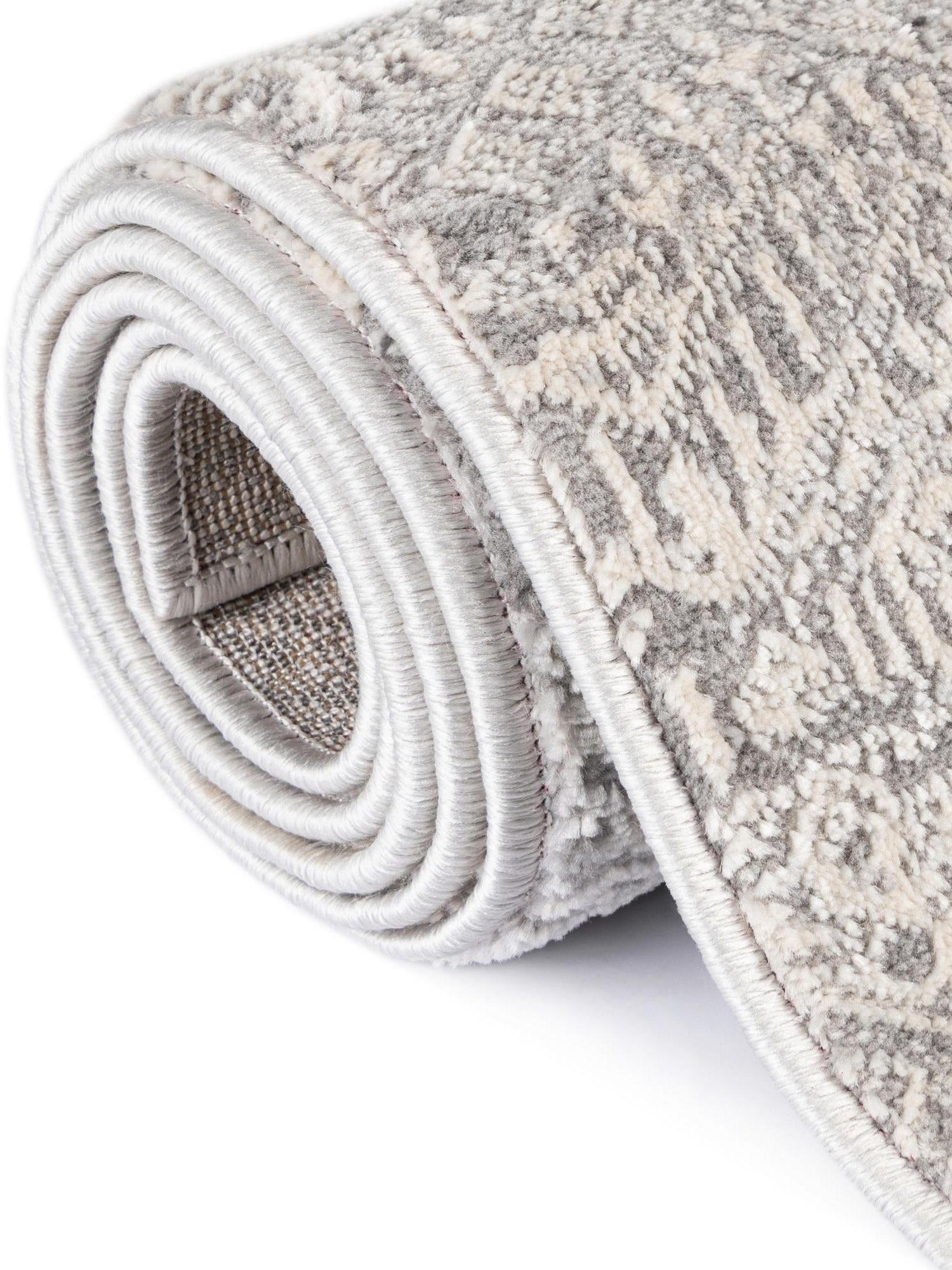 Gray 6' 1 x 6' 1 Finsbury Square Area Rug 60% Polypropylene & 40% Polyester Contemporary Carpet for Living Rooms, Dining, Offices for Sale at Rug Engine