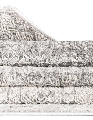 Gray 10' x 10' Finsbury Square Area Rug 60% Polypropylene & 40% Polyester Contemporary Carpet for Living Rooms, Dining, Offices for Sale at Rug Engine