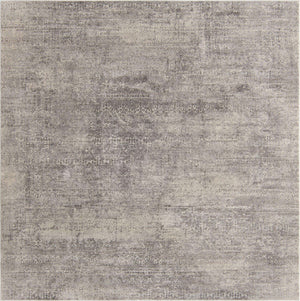Gray 7' 10 x 7' 10 Finsbury Square Area Rug 60% Polypropylene & 40% Polyester Contemporary Carpet for Living Rooms, Dining, Offices for Sale at Rug Engine