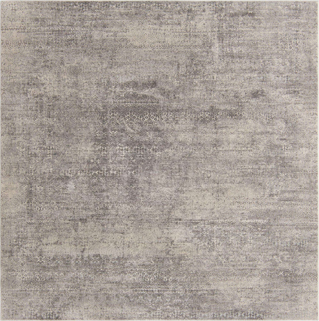 Gray 7' 10 x 7' 10 Finsbury Square Area Rug 60% Polypropylene & 40% Polyester Contemporary Carpet for Living Rooms, Dining, Offices for Sale at Rug Engine