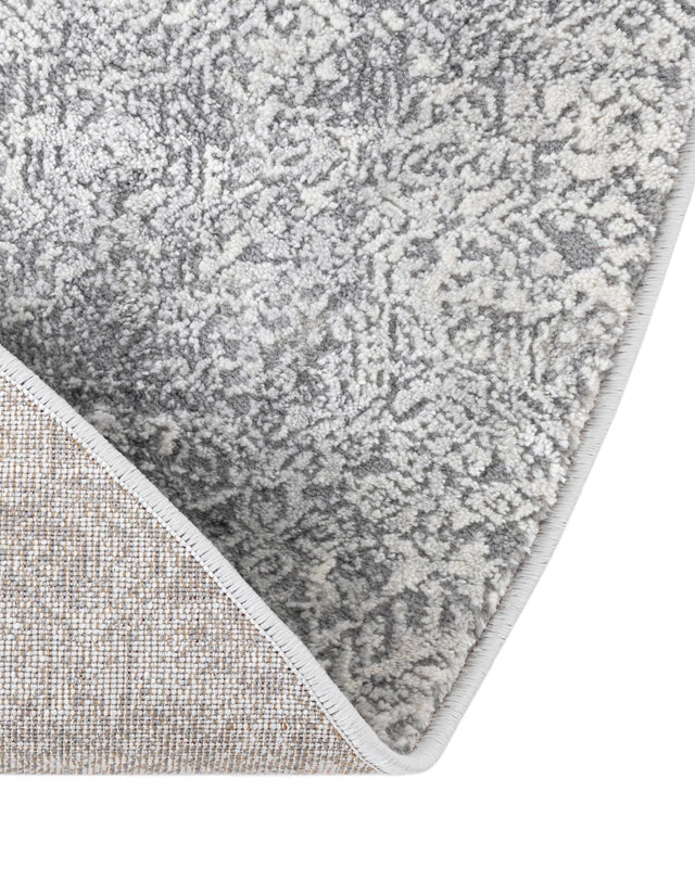 Gray 5' 3 x 8' Finsbury Oval Area Rug 60% Polypropylene & 40% Polyester Contemporary Carpet for Living Rooms, Dining, Offices for Sale at Rug Engine