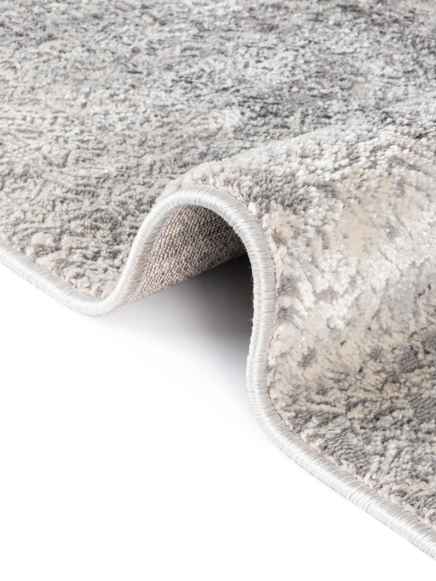 Gray 5' 3 x 8' Finsbury Oval Area Rug 60% Polypropylene & 40% Polyester Contemporary Carpet for Living Rooms, Dining, Offices for Sale at Rug Engine
