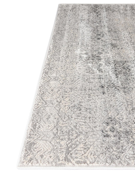 Gray 2' x 8' Finsbury Runner Area Rug 60% Polypropylene & 40% Polyester Contemporary Carpet for Living Rooms, Dining, Offices for Sale at Rug Engine