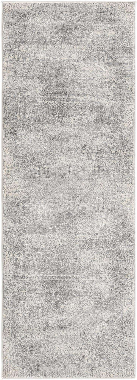 Gray 2' x 6' Finsbury Runner Area Rug 60% Polypropylene & 40% Polyester Contemporary Carpet for Living Rooms, Dining, Offices for Sale at Rug Engine