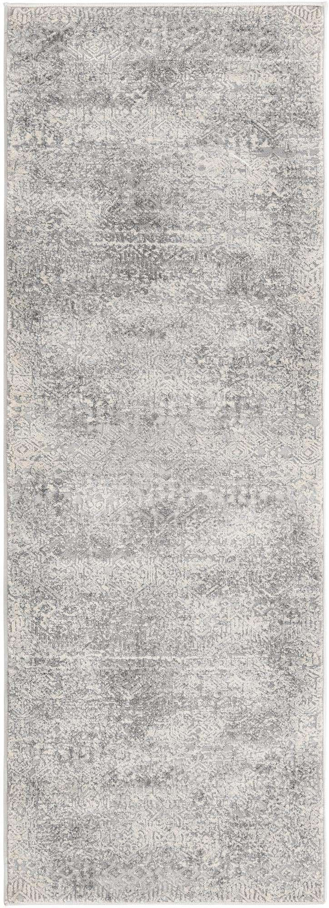 Gray 2' x 6' Finsbury Runner Area Rug 60% Polypropylene & 40% Polyester Contemporary Carpet for Living Rooms, Dining, Offices for Sale at Rug Engine