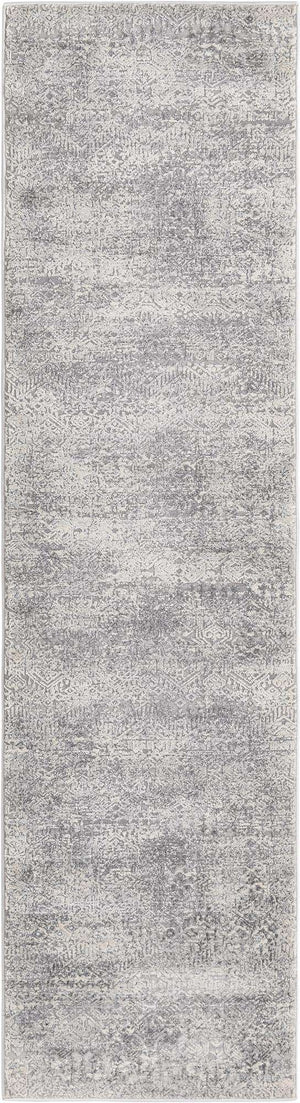 Gray 2' x 8' Finsbury Runner Area Rug 60% Polypropylene & 40% Polyester Contemporary Carpet for Living Rooms, Dining, Offices for Sale at Rug Engine