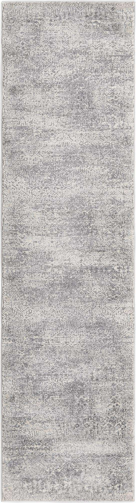 Gray 2' x 8' Finsbury Runner Area Rug 60% Polypropylene & 40% Polyester Contemporary Carpet for Living Rooms, Dining, Offices for Sale at Rug Engine