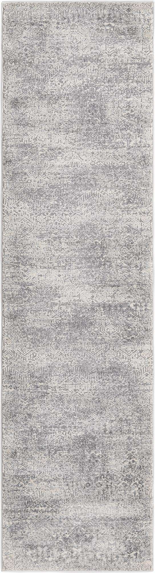 Gray 2' x 8' Finsbury Runner Area Rug 60% Polypropylene & 40% Polyester Contemporary Carpet for Living Rooms, Dining, Offices for Sale at Rug Engine