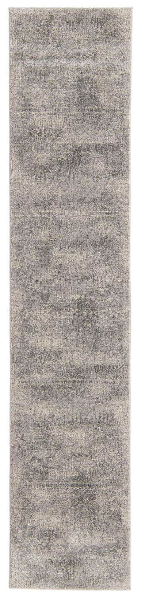 Gray 2' x 9' 10 Finsbury Runner Area Rug 60% Polypropylene & 40% Polyester Contemporary Carpet for Living Rooms, Dining, Offices for Sale at Rug Engine
