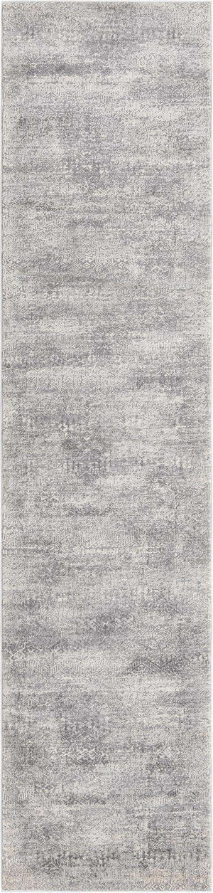 Gray 2' 7 x 12' Finsbury Runner Area Rug 60% Polypropylene & 40% Polyester Contemporary Carpet for Living Rooms, Dining, Offices for Sale at Rug Engine