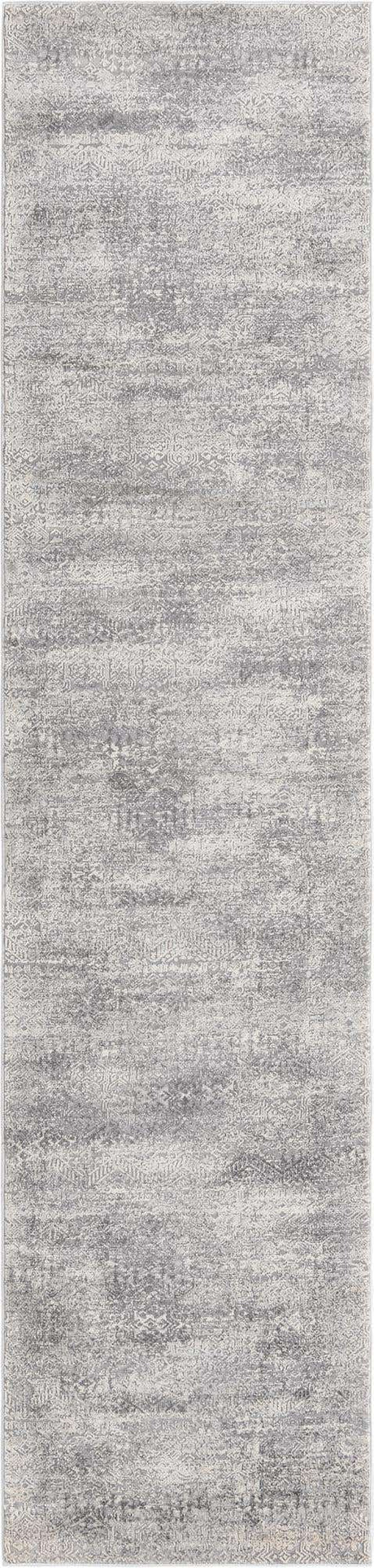 Gray 2' 7 x 12' Finsbury Runner Area Rug 60% Polypropylene & 40% Polyester Contemporary Carpet for Living Rooms, Dining, Offices for Sale at Rug Engine