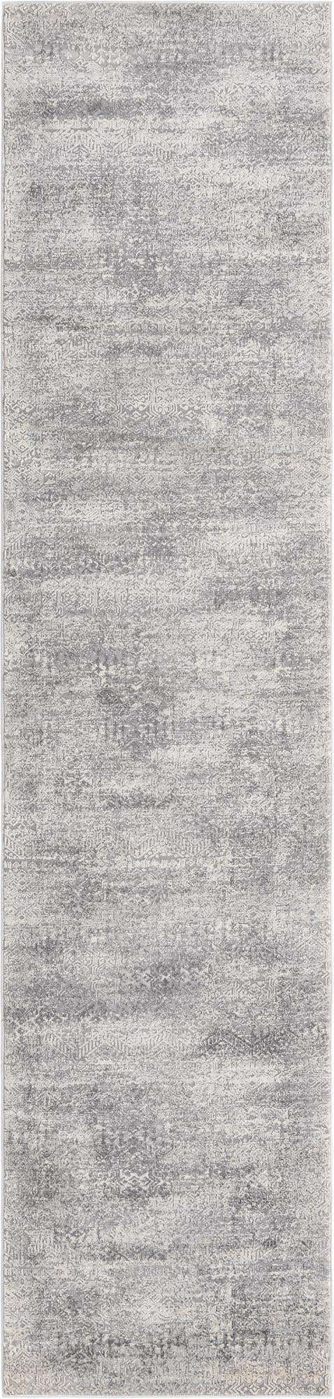 Gray 2' 7 x 12' Finsbury Runner Area Rug 60% Polypropylene & 40% Polyester Contemporary Carpet for Living Rooms, Dining, Offices for Sale at Rug Engine