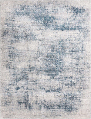 Blue 9' x 12' Finsbury Rectangle Area Rug 60% Polypropylene & 40% Polyester Contemporary Carpet for Living Rooms, Dining, Offices for Sale at Rug Engine