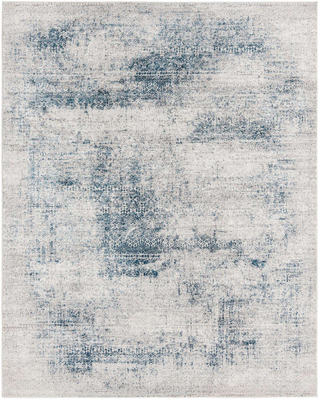 Blue 7' 10 x 10' Finsbury Rectangle Area Rug 60% Polypropylene & 40% Polyester Contemporary Carpet for Living Rooms, Dining, Offices for Sale at Rug Engine