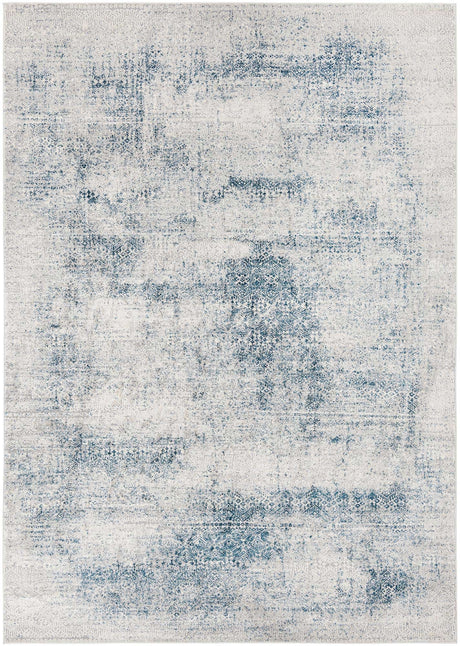 Blue 7' x 10' Finsbury Rectangle Area Rug 60% Polypropylene & 40% Polyester Contemporary Carpet for Living Rooms, Dining, Offices for Sale at Rug Engine