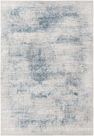 Blue 6' x 9' Finsbury Rectangle Area Rug 60% Polypropylene & 40% Polyester Contemporary Carpet for Living Rooms, Dining, Offices for Sale at Rug Engine