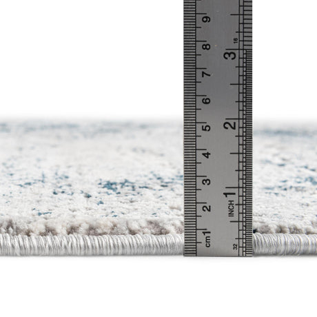 Blue 2' x 3' Finsbury Rectangle Area Rug 60% Polypropylene & 40% Polyester Contemporary Carpet for Living Rooms, Dining, Offices for Sale at Rug Engine