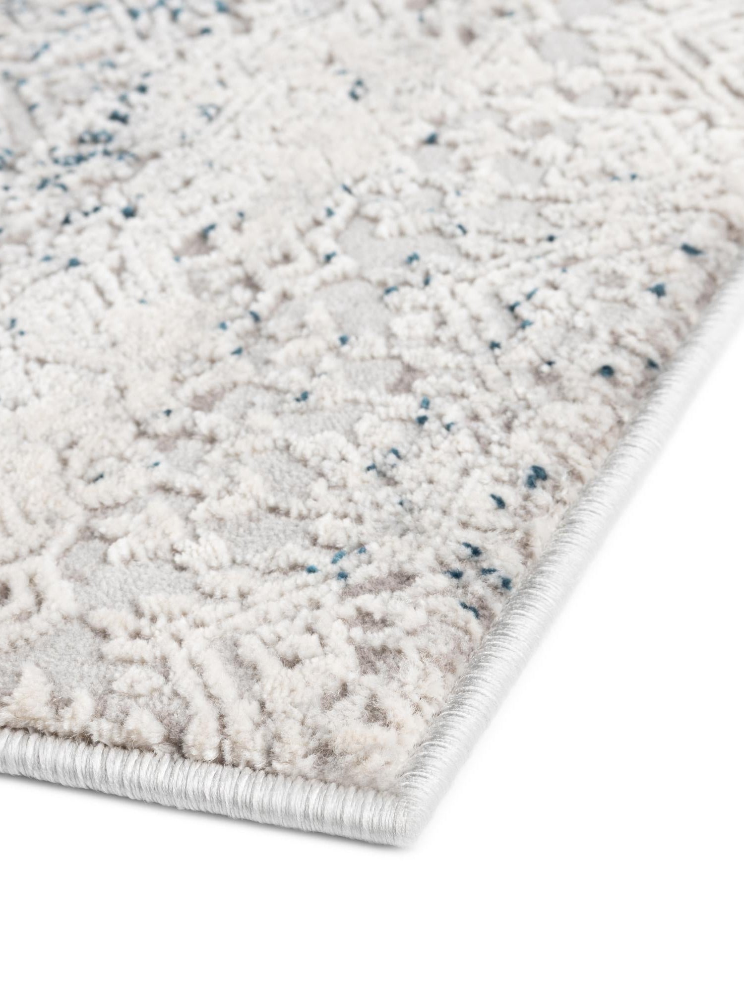 Blue 7' x 10' Finsbury Rectangle Area Rug 60% Polypropylene & 40% Polyester Contemporary Carpet for Living Rooms, Dining, Offices for Sale at Rug Engine