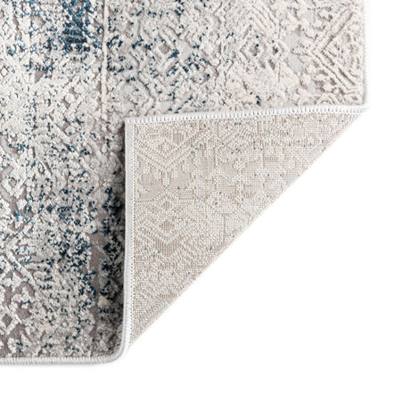 Blue 3' 3 x 5' 3 Finsbury Rectangle Area Rug 60% Polypropylene & 40% Polyester Contemporary Carpet for Living Rooms, Dining, Offices for Sale at Rug Engine