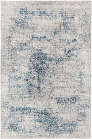 Blue 5' 3 x 8' Finsbury Rectangle Area Rug 60% Polypropylene & 40% Polyester Contemporary Carpet for Living Rooms, Dining, Offices for Sale at Rug Engine
