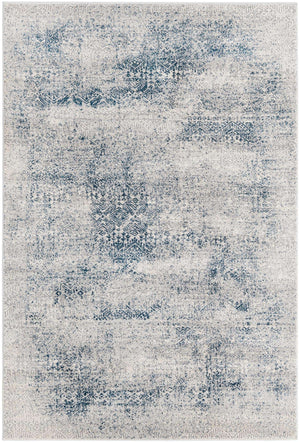 Blue 4' x 6' Finsbury Rectangle Area Rug 60% Polypropylene & 40% Polyester Contemporary Carpet for Living Rooms, Dining, Offices for Sale at Rug Engine
