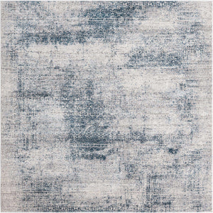 Blue 7' 10 x 7' 10 Finsbury Square Area Rug 60% Polypropylene & 40% Polyester Contemporary Carpet for Living Rooms, Dining, Offices for Sale at Rug Engine