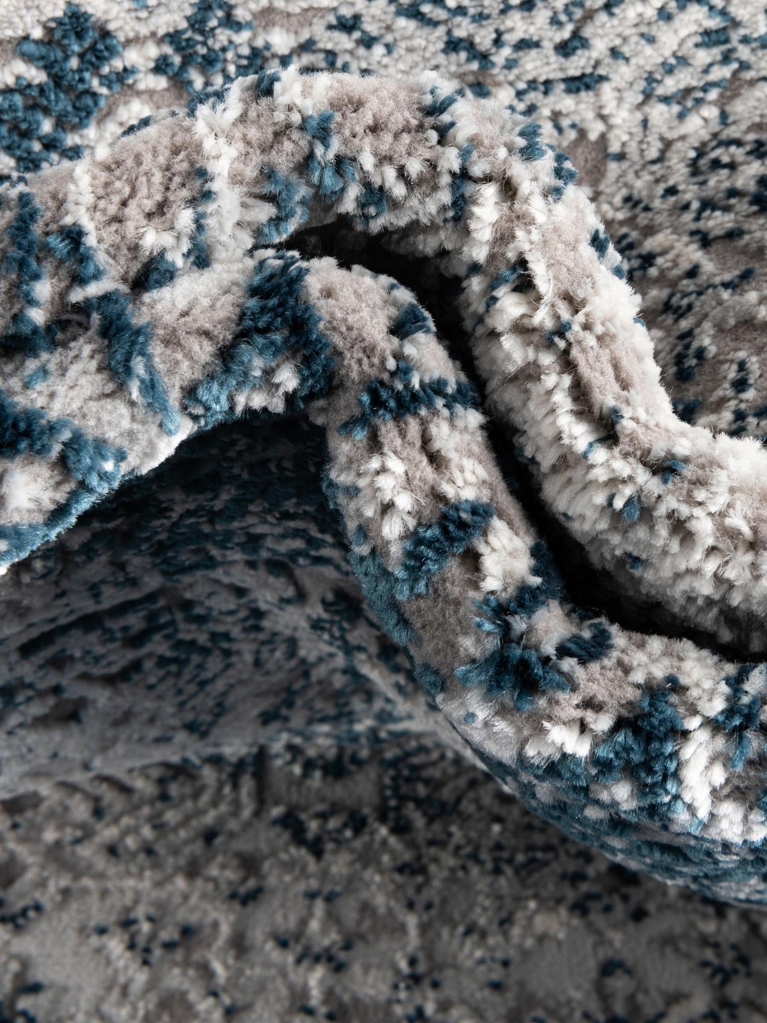 Blue 2' x 6' Finsbury Runner Area Rug 60% Polypropylene & 40% Polyester Contemporary Carpet for Living Rooms, Dining, Offices for Sale at Rug Engine