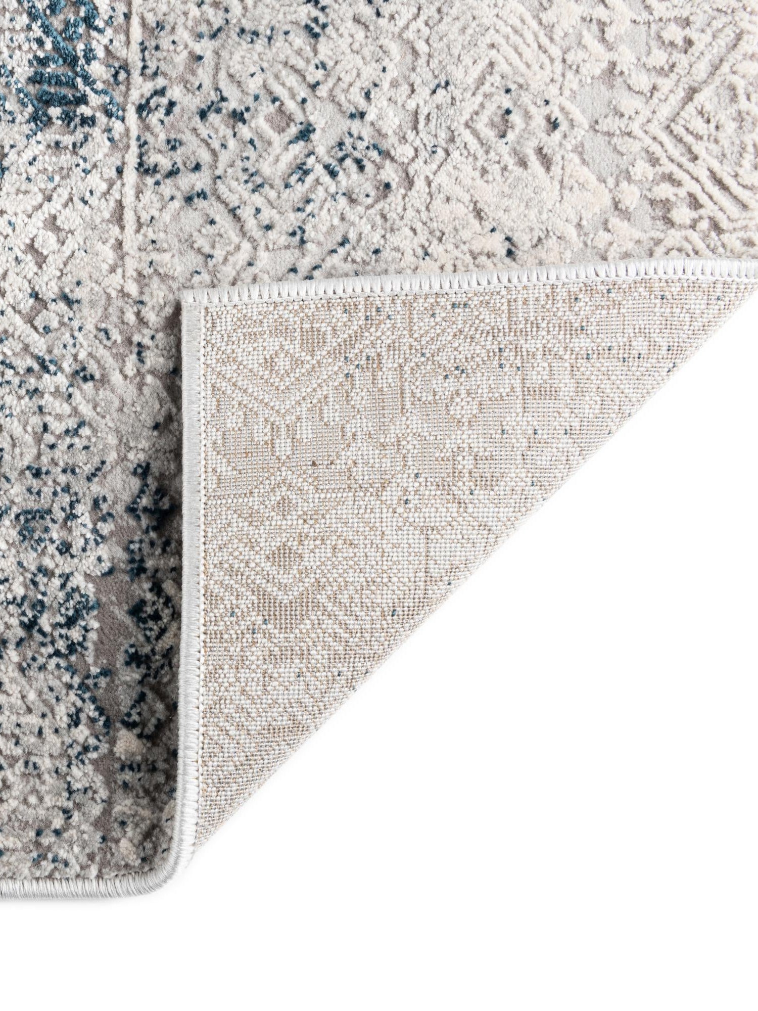 Blue 2' x 9' 10 Finsbury Runner Area Rug 60% Polypropylene & 40% Polyester Contemporary Carpet for Living Rooms, Dining, Offices for Sale at Rug Engine
