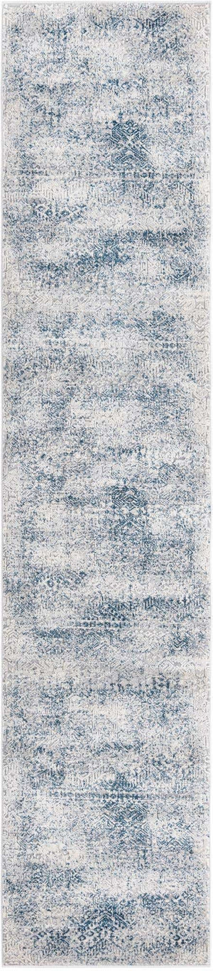 Blue 2' x 9' 10 Finsbury Runner Area Rug 60% Polypropylene & 40% Polyester Contemporary Carpet for Living Rooms, Dining, Offices for Sale at Rug Engine